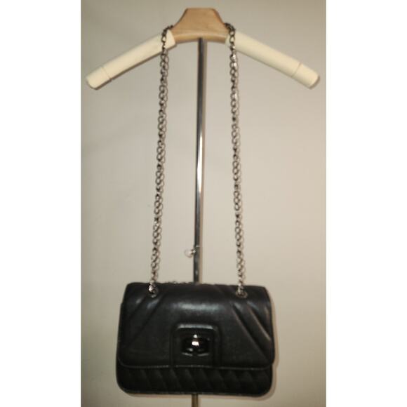 Express Quilted Flap Over Crossbody Bag Evening Purse with Chain Strap - Picture 1 of 10